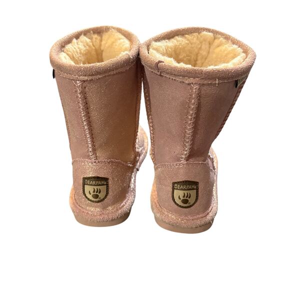 Bearpaw Eva Pink Shimmer Boot - Picture 3 of 4